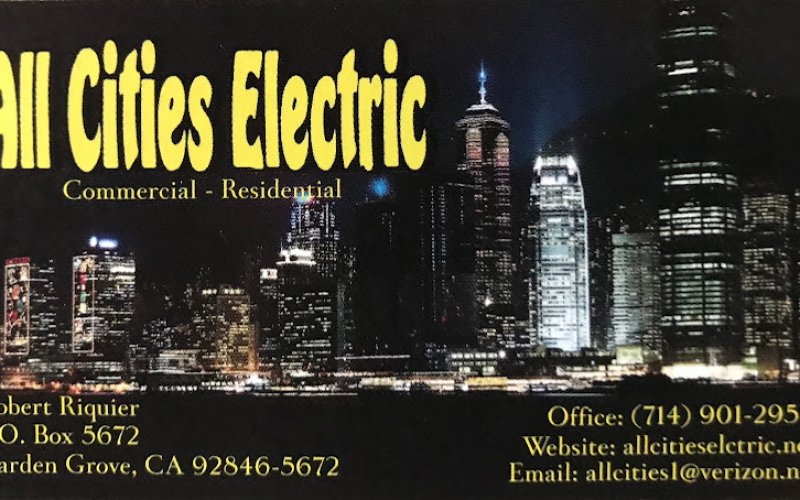 All Cities Electric — Electrician in Garden Grove