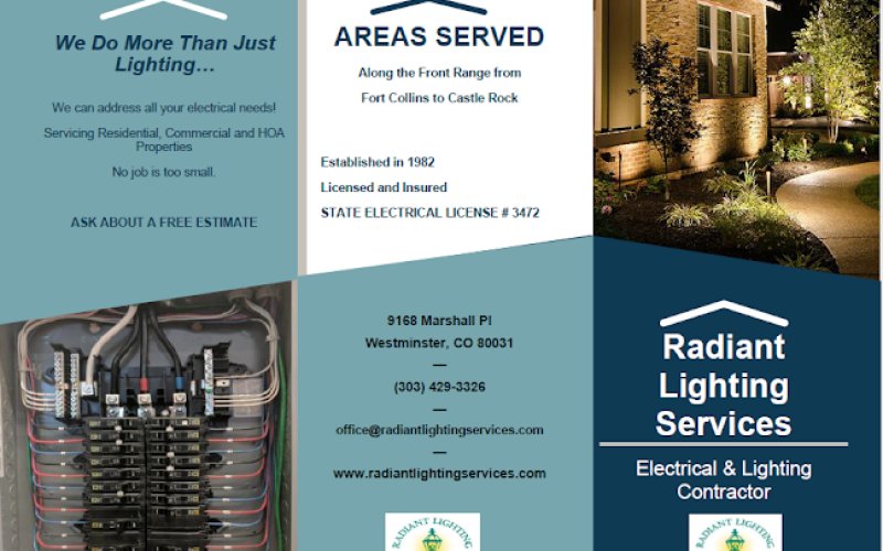 Radiant Lighting Services, Inc — Electrician in Westminster