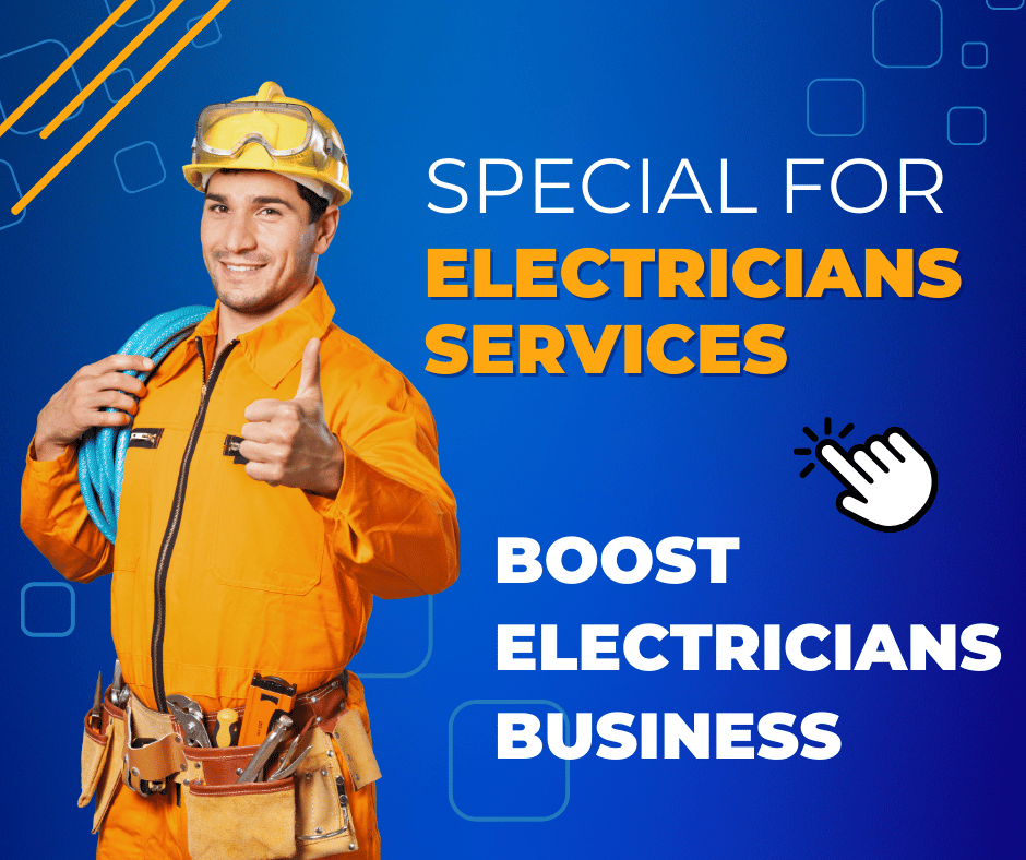 Electrician services promotion, boost your business.